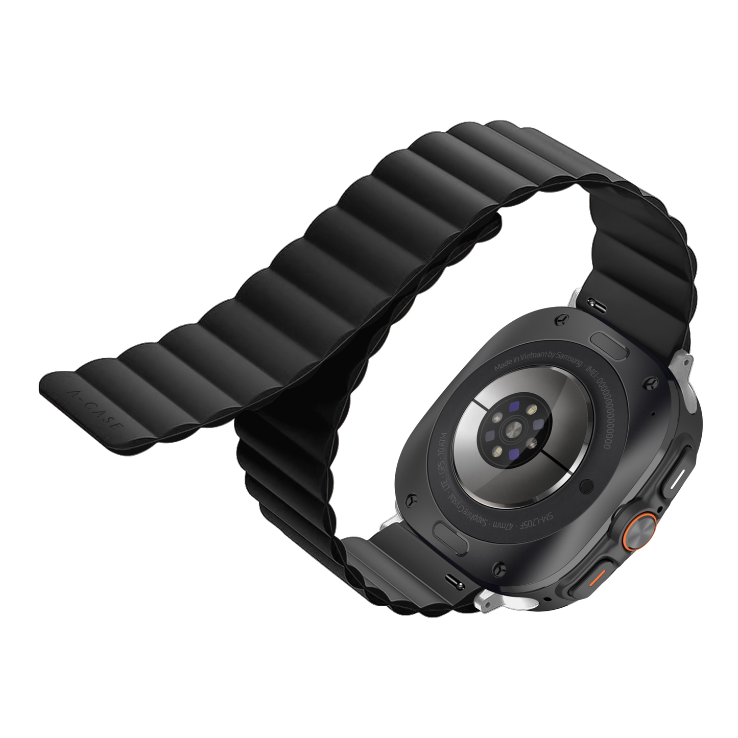 Invix Galaxy Watch Silicone Magnetic Band-Black