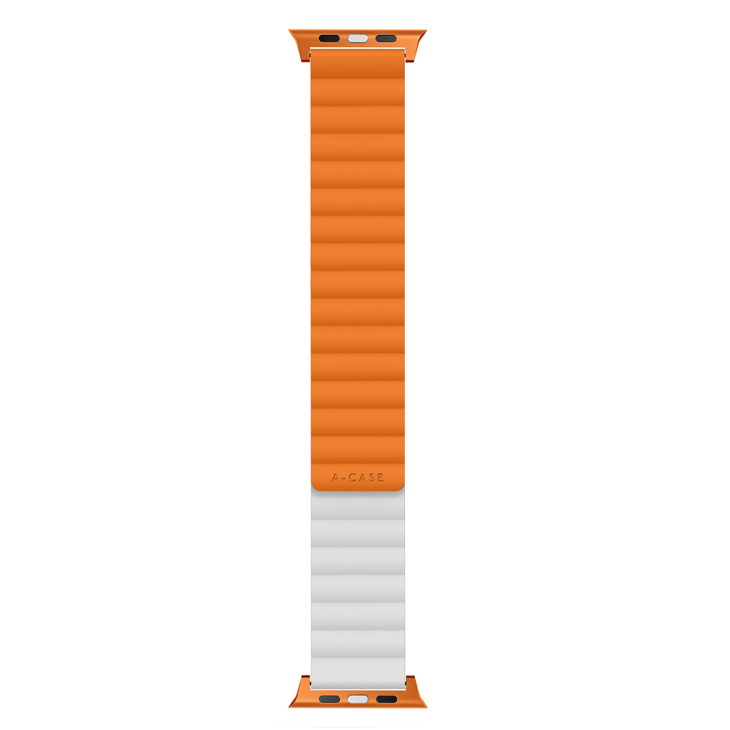 Invix Apple Watch Silicone Magnetic Band-Orange/White