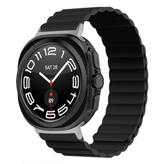 Invix Galaxy Watch Silicone Magnetic Band-Black