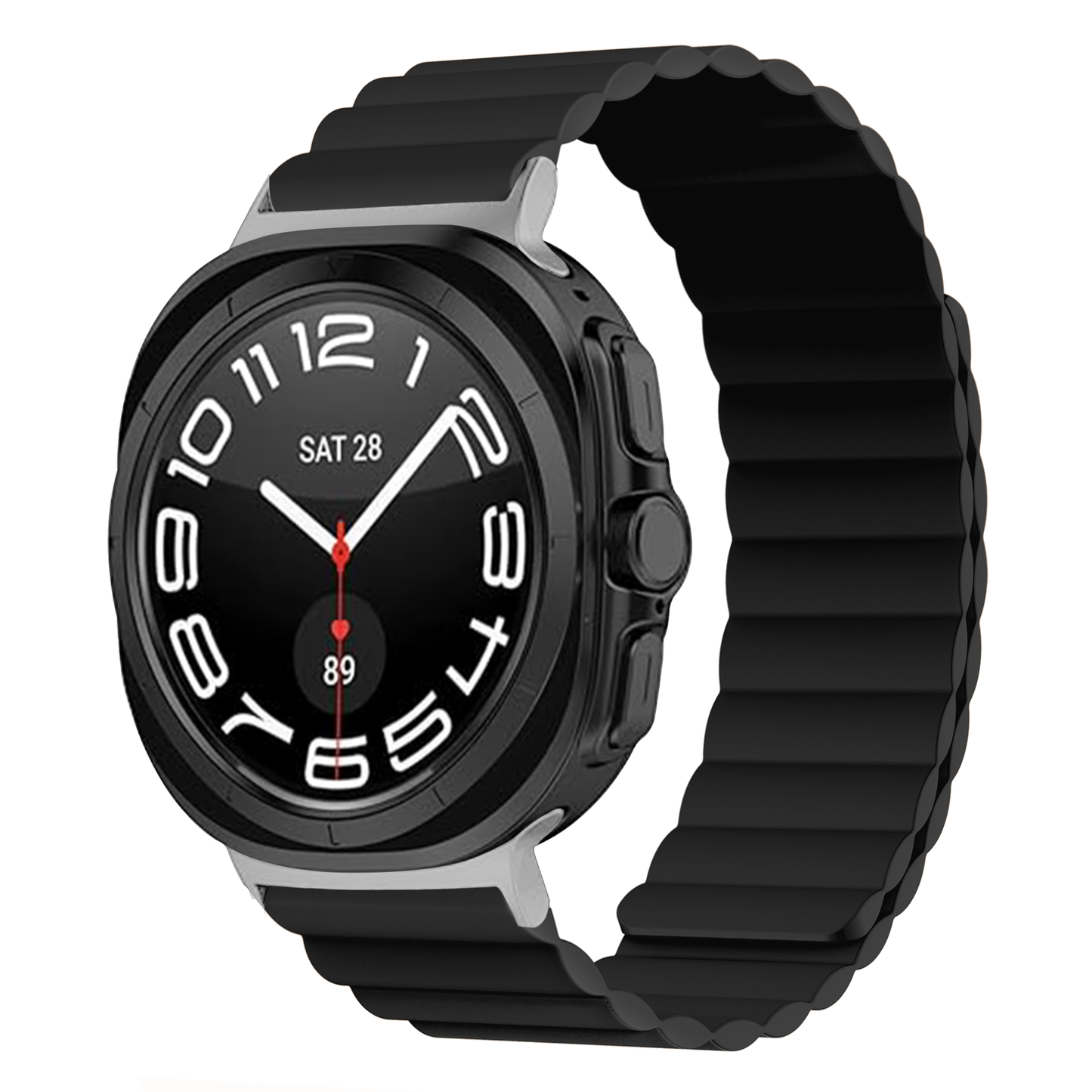 Invix Galaxy Watch Silicone Magnetic Band-Blue/Black