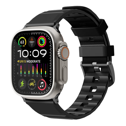 Bodrum Apple Watch Silicone Band Black/Black