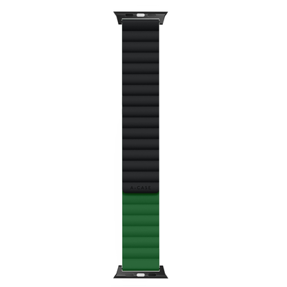 Invix Apple Watch Silicone Magnetic Band-Black/Green