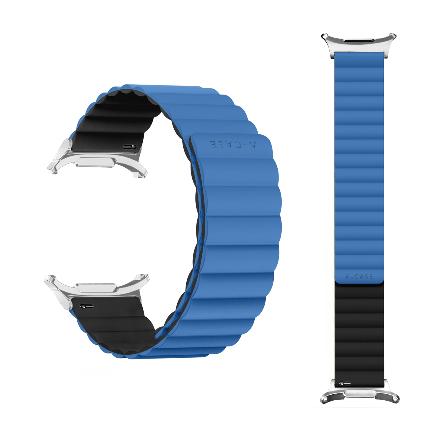 Invix Galaxy Watch Silicone Magnetic Band-Blue/Black