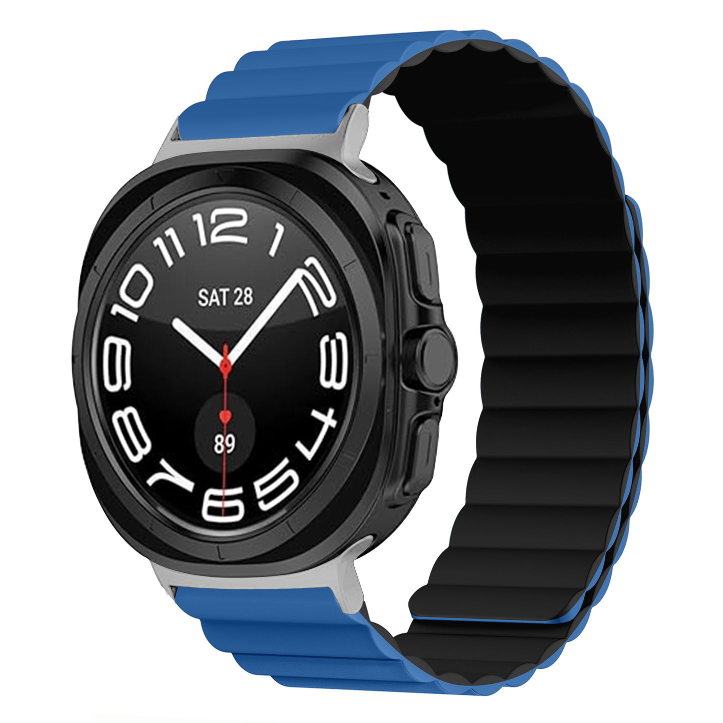 Invix Galaxy Watch Silicone Magnetic Band-Orange/White