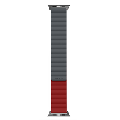 Invix Apple Watch Silicone Magnetic Band-Gray/Red