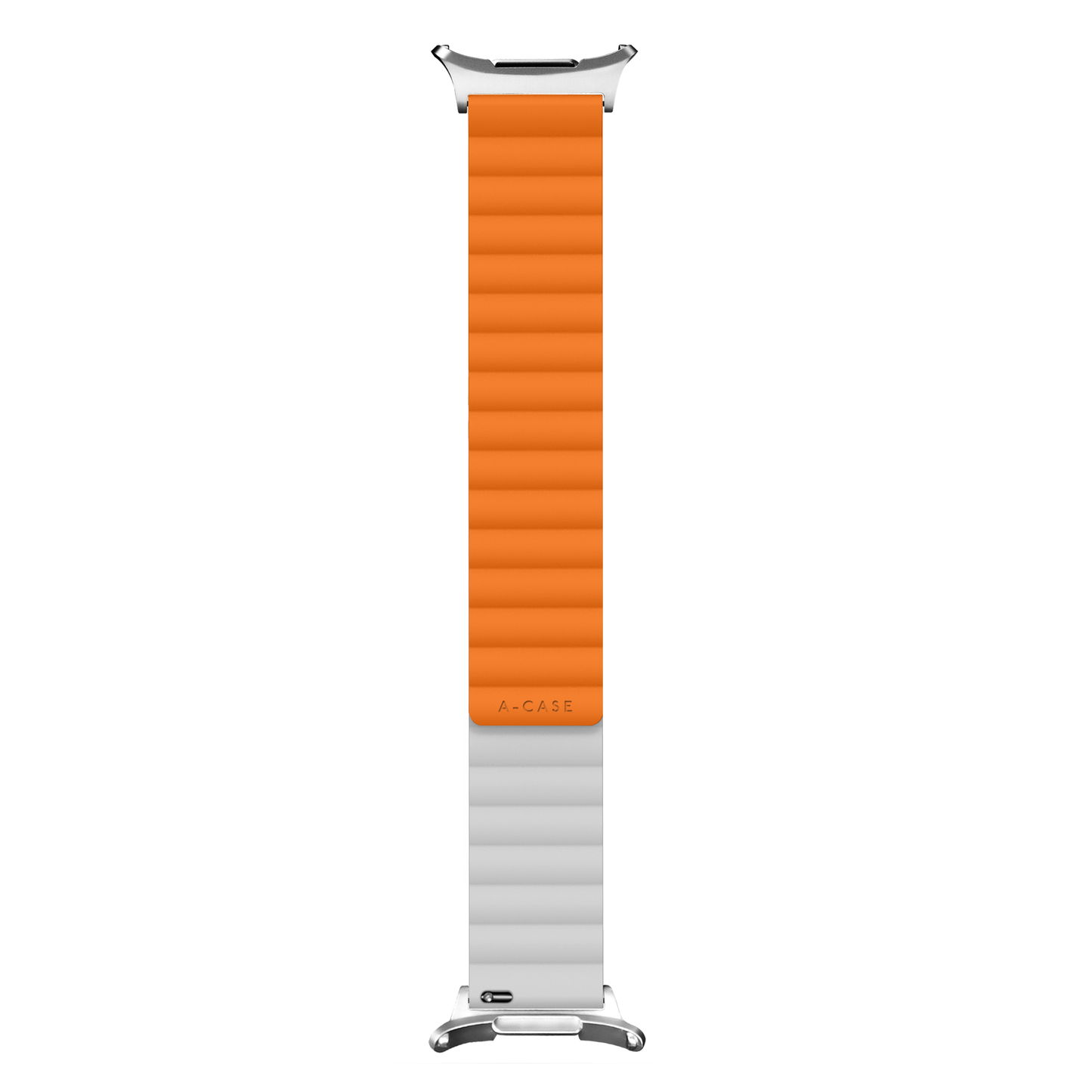 Invix Galaxy Watch Silicone Magnetic Band-Orange/White