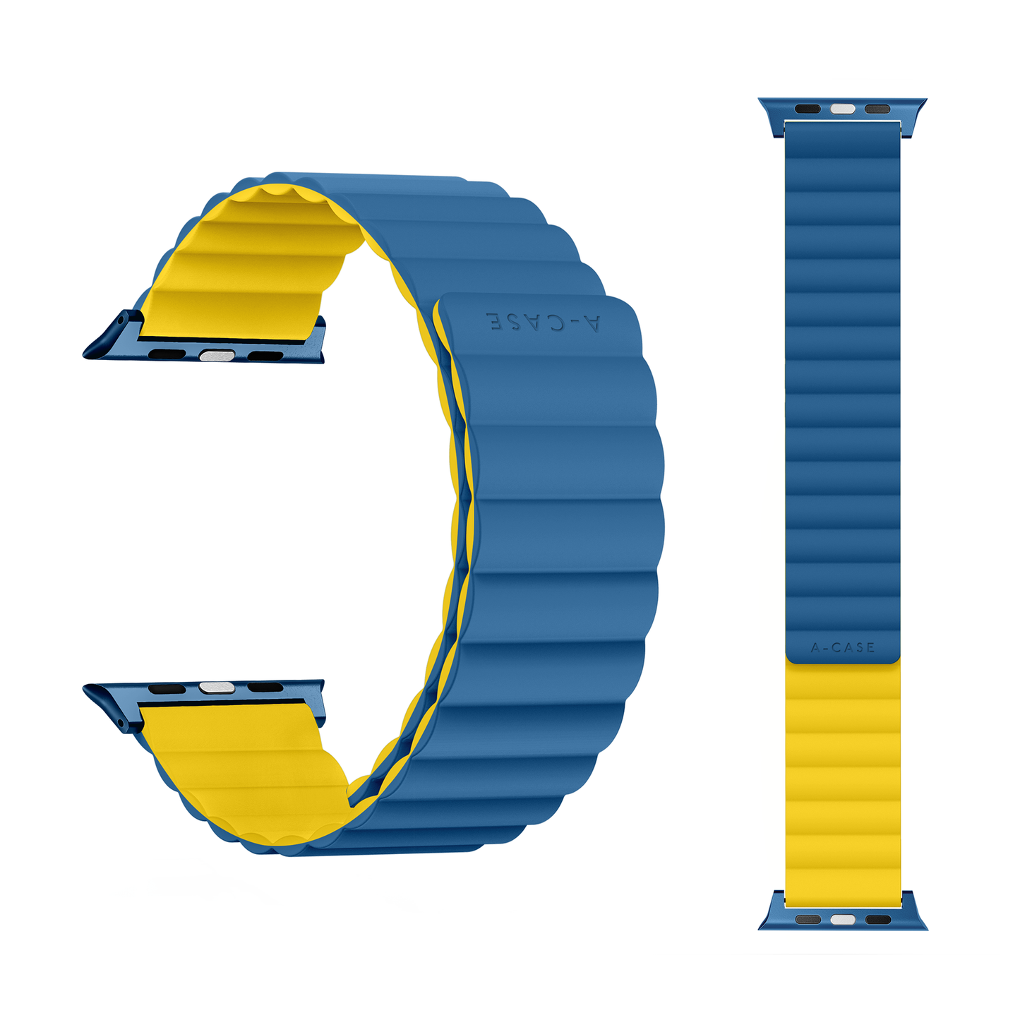 Invix Apple Watch Silicone Magnetic Band-Blue/Yellow