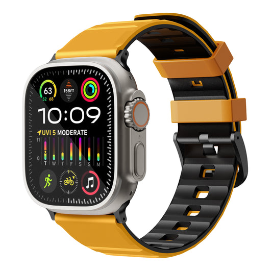 Bodrum Apple Watch Silicone Band Yellow/Black