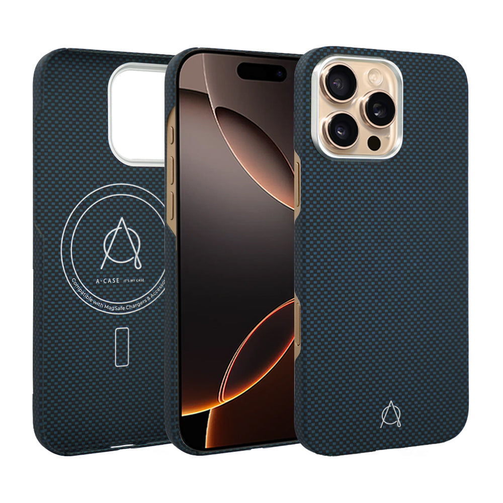 Desen Aramid Fiber Case For iPhone 16 Pro-Gold