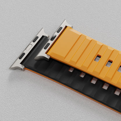 Bodrum Apple Watch Silicone Band Yellow/Titanium