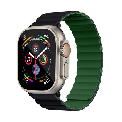 Invix Apple Watch Silicone Magnetic Band-Blue/Yellow