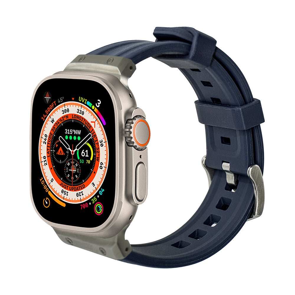Sarzep Silicone Apple Watch Strap - Navy