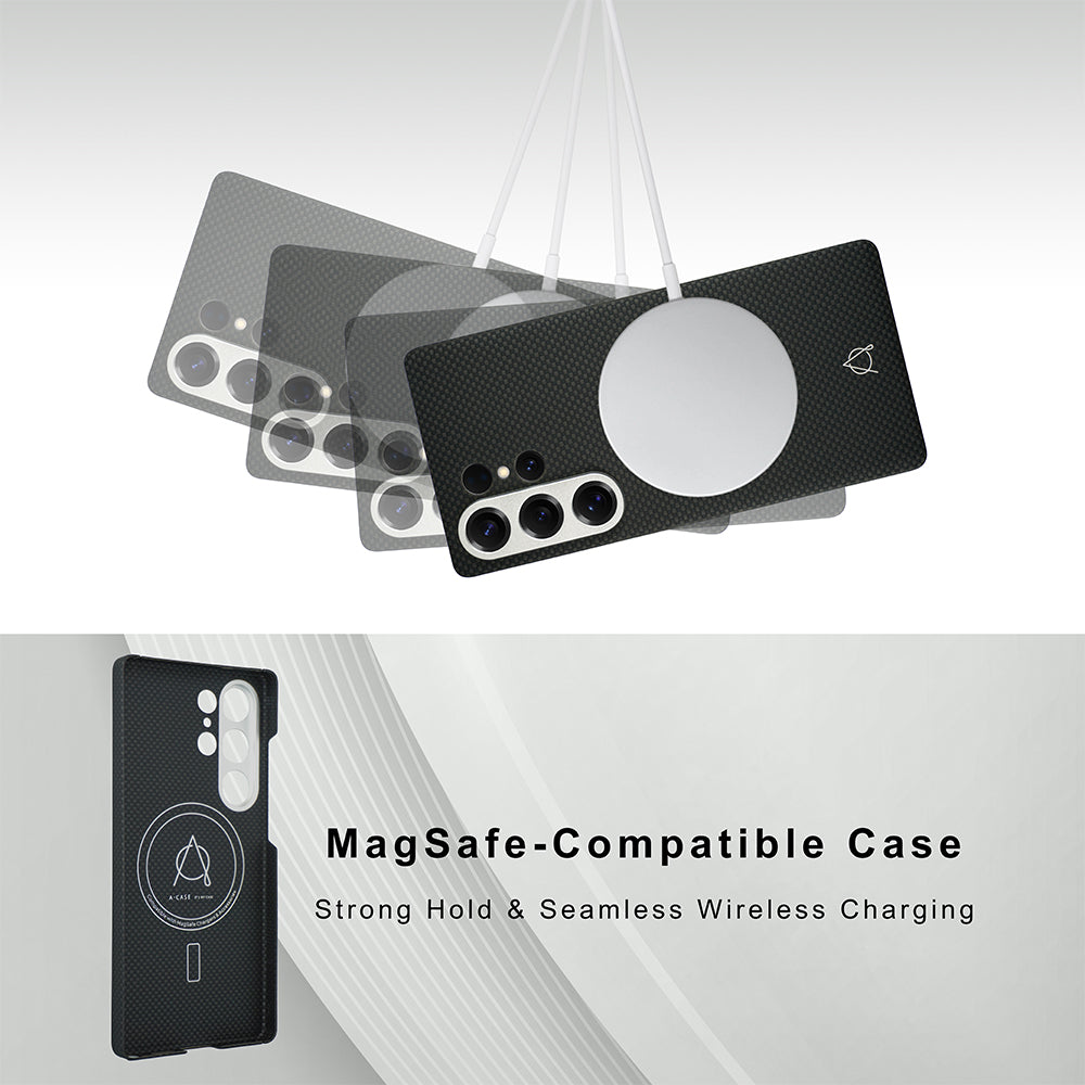 Desen Aramid Fiber Case For Samsung Galaxy S25 Ultra -Black