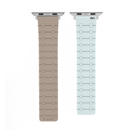 Perge Apple Watch Silicone Magnetic Band-Cyan