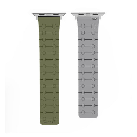 Perge Apple Watch Silicone Magnetic Band- Green