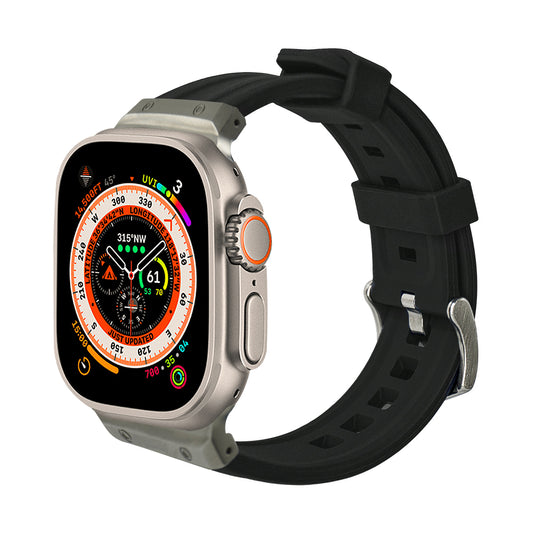 Sarzep Silicone Apple Watch Strap - Black