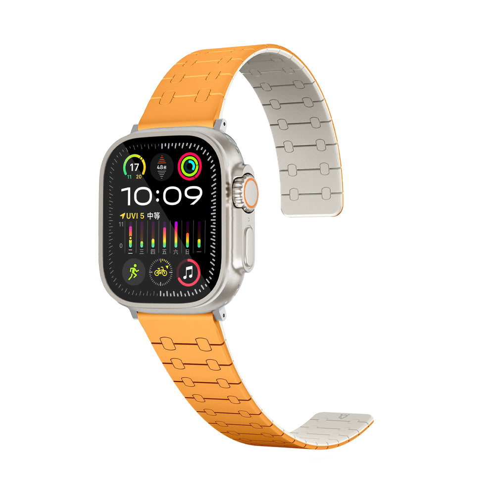 Perge Apple Watch Silicone Magnetic Band- Black