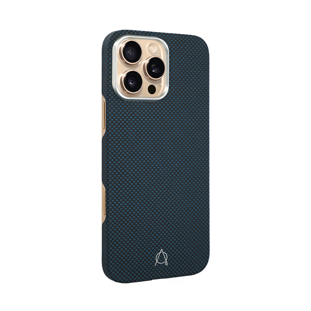 Desen Aramid Fiber Case For iPhone 16 Pro Max - Blue