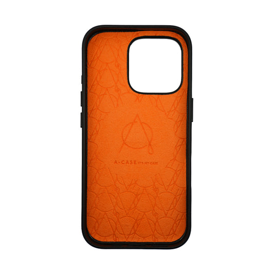 Tank Pro Vegan Leather Case For iPhone 16 Series-Orange