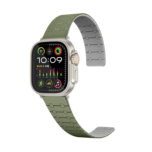 Perge Apple Watch Silicone Magnetic Band- Green