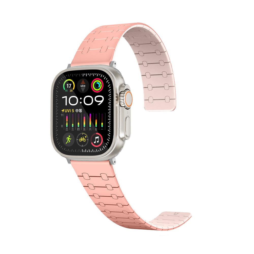 Perge Apple Watch Silicone Magnetic Band- Black