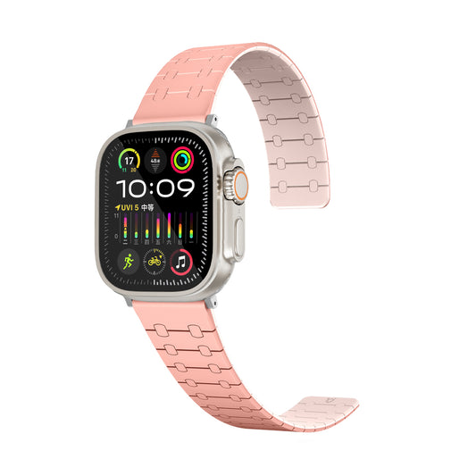 Perge Apple Watch Silicone Magnetic Band-Pink