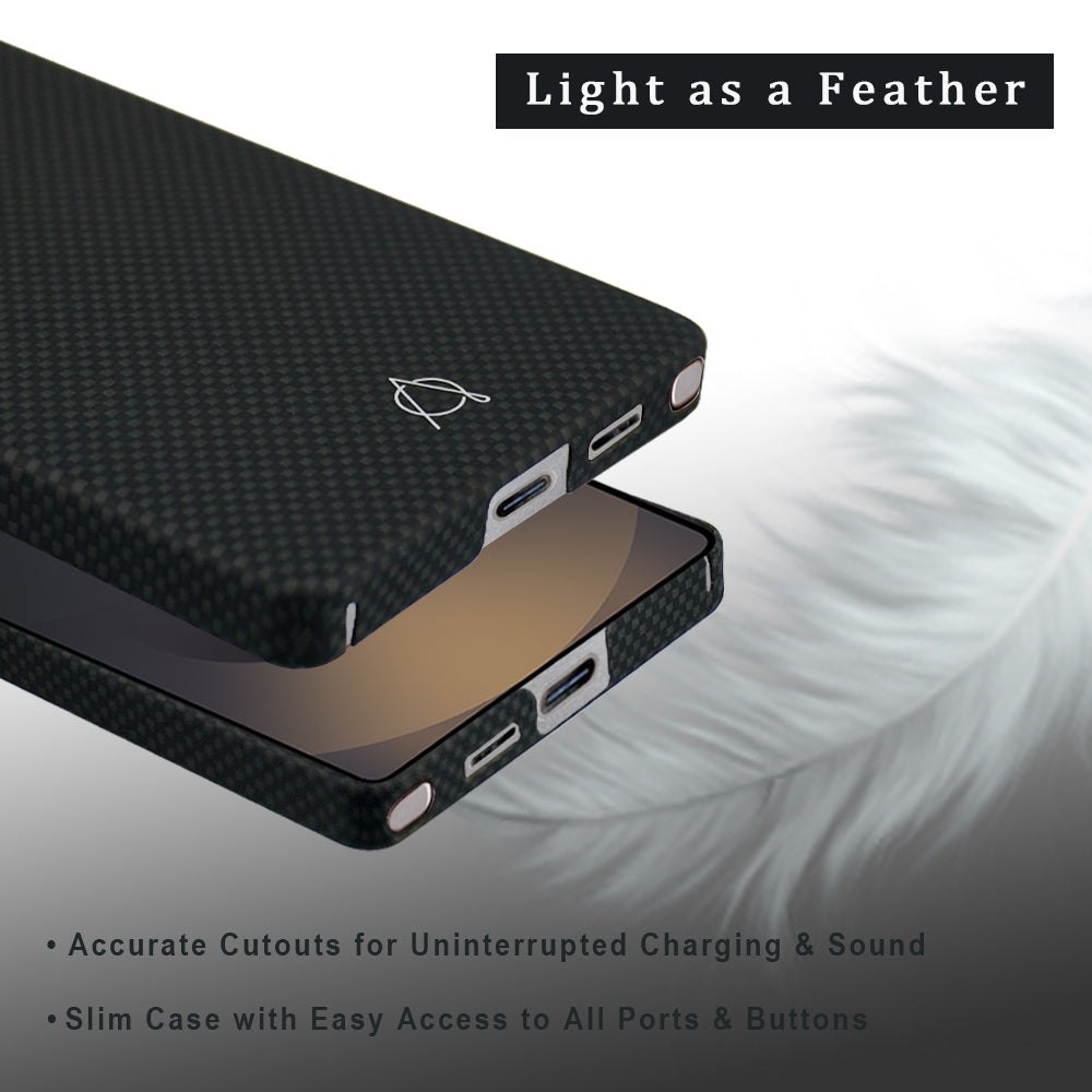 Desen Aramid Fiber Case For Samsung Galaxy S25 Ultra -Black