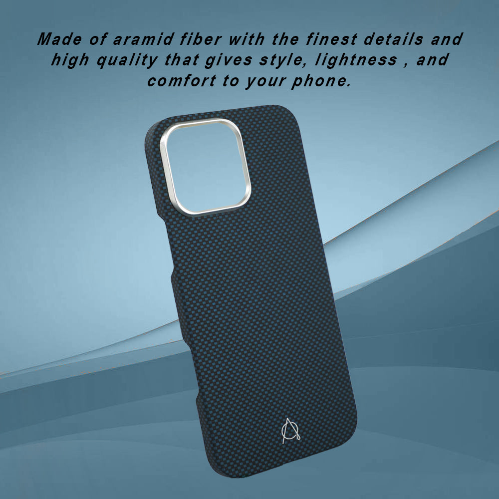 Desen Aramid Fiber Case For iPhone 16 Pro Max - Blue