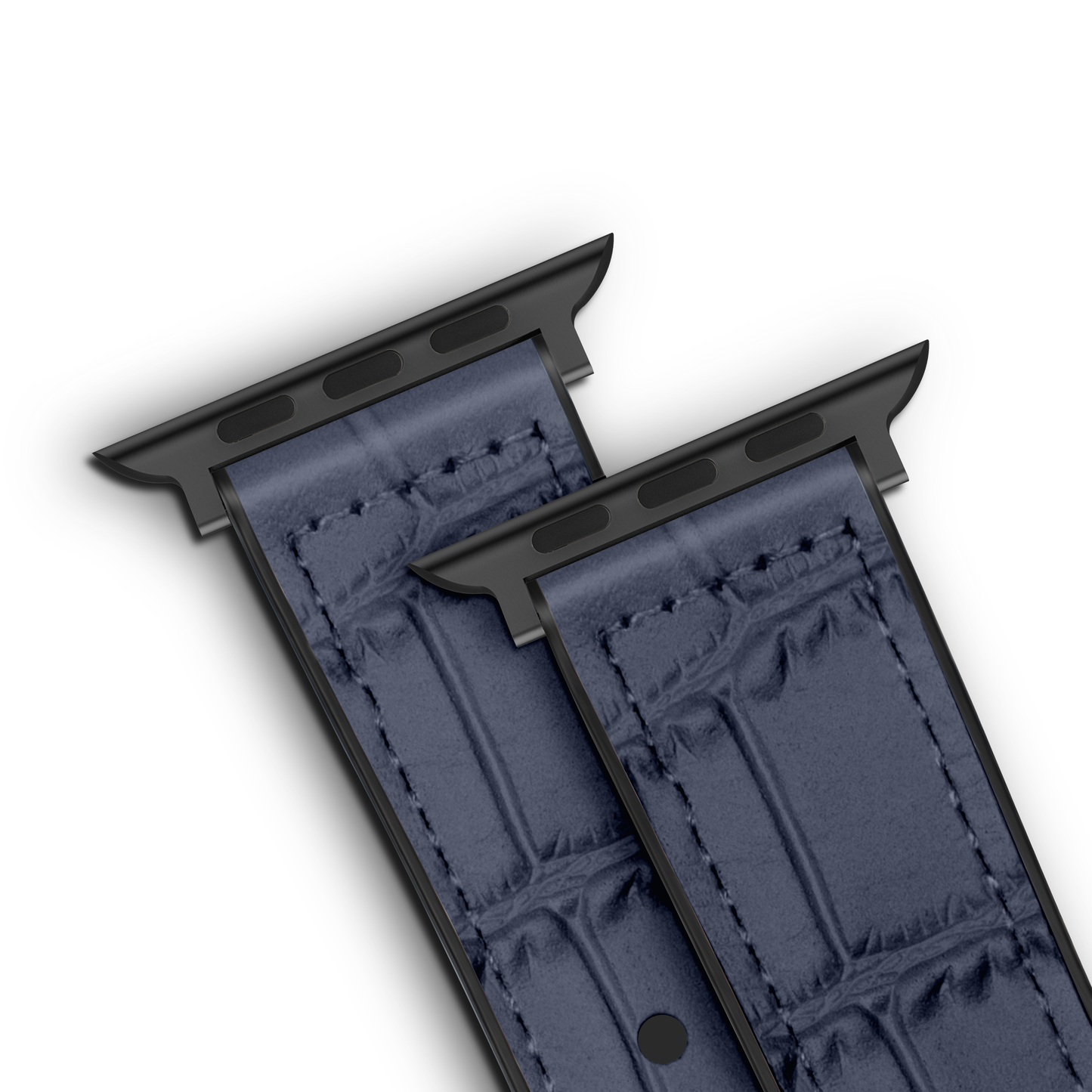 Javan Genuine Leather with Black Buckle Apple Watch Strap-Blue