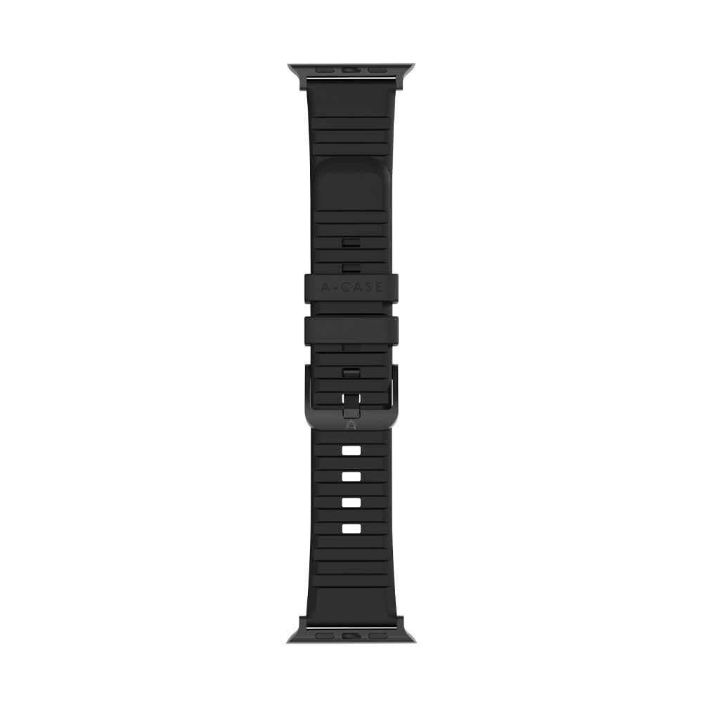 Bodrum Apple Watch Silicone Band Black/Black