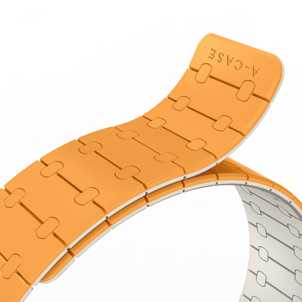 Perge Apple Watch Silicone Magnetic Band-Orange