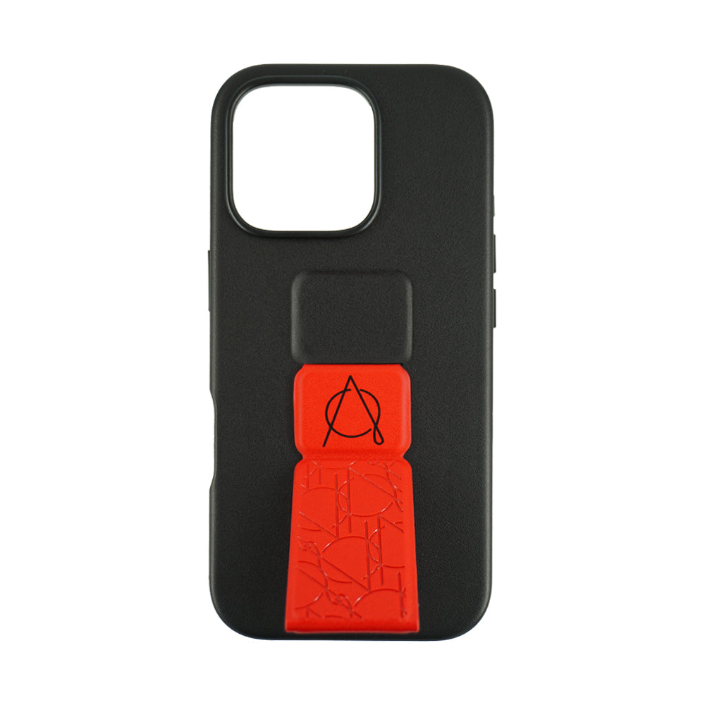 Tank Pro Vegan Leather Case For iPhone 16 Series-Red
