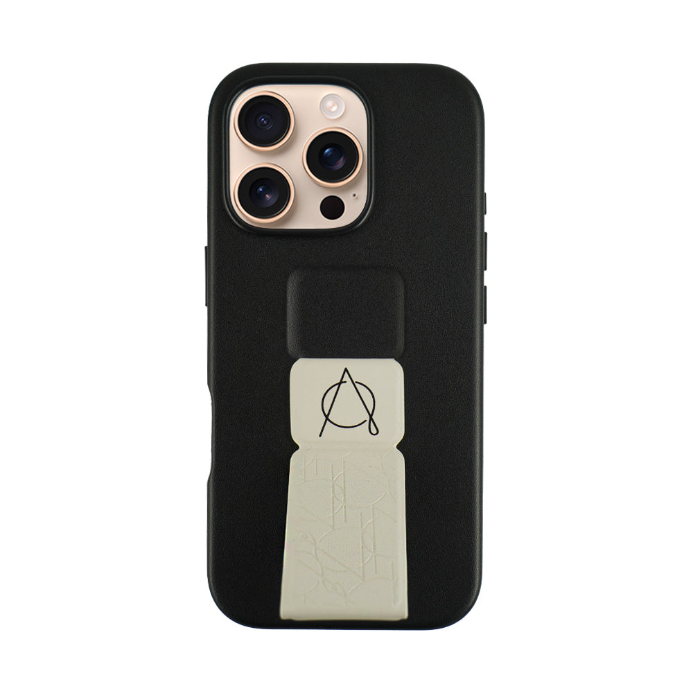 Tank Pro Vegan Leather Case For iPhone 16 Series-Gray