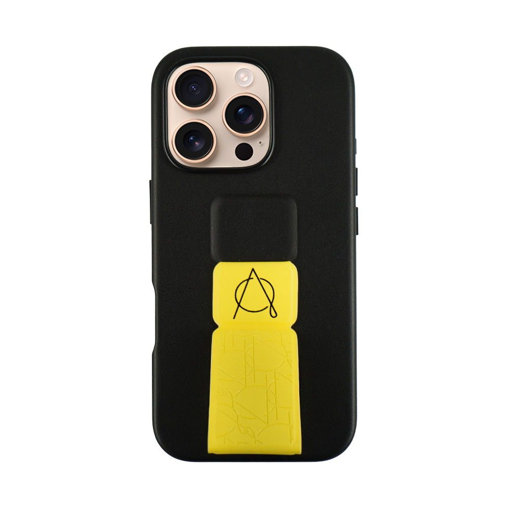Tank Pro Vegan Leather Case For iPhone 16 Series-Yellow