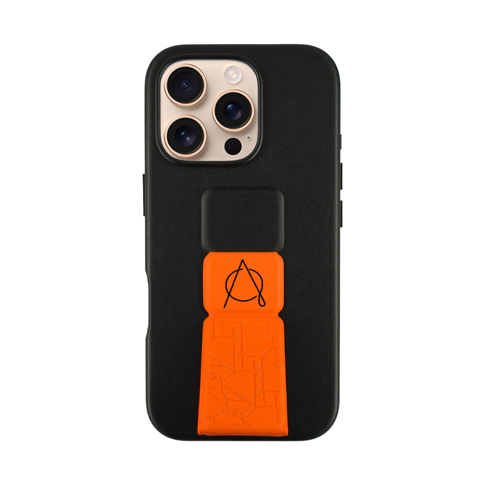Tank Pro Vegan Leather Case For iPhone 16 Series-Orange