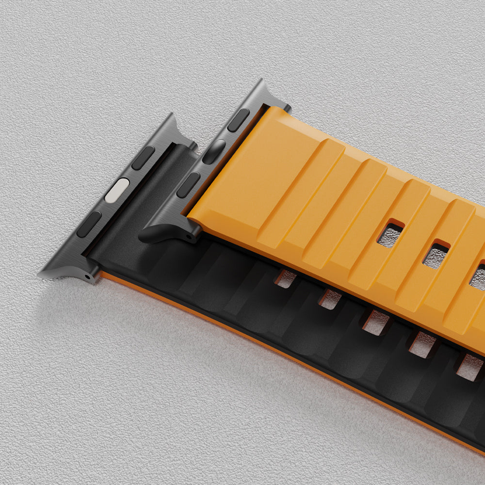Bodrum Apple Watch Silicone Band Yellow/Black