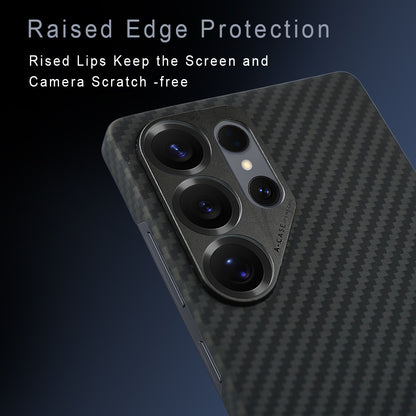 Kavar 1500D Aramid Fiber Case For Samsung S25 Ultra -Black