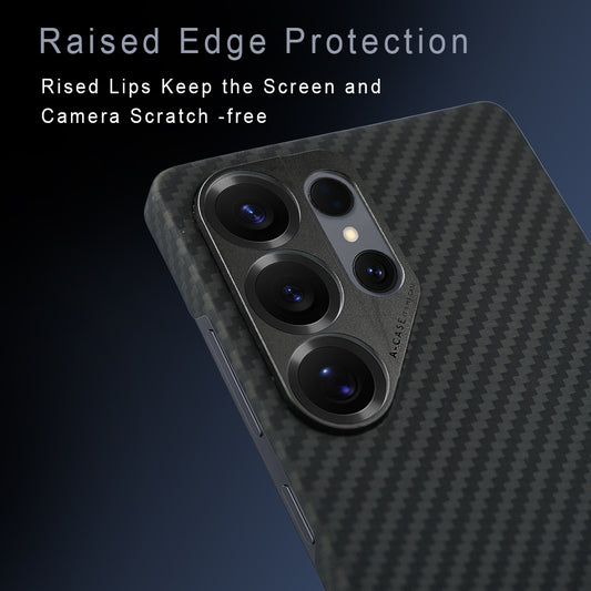 Kavar 1500D Aramid Fiber Case For Samsung S25 Ultra -Black