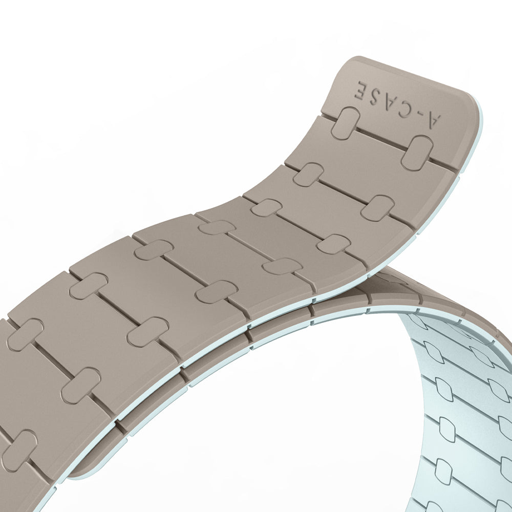Perge Series Silicone Magnetic Adjustable Loop Strap - A-Case Compatible with Apple Watch Bands (49mm, 45mm, 44mm, 42mm)- Cyan