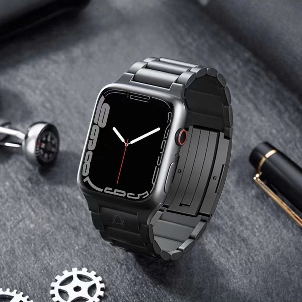 Amanos Apple Watch Steel Band-Black