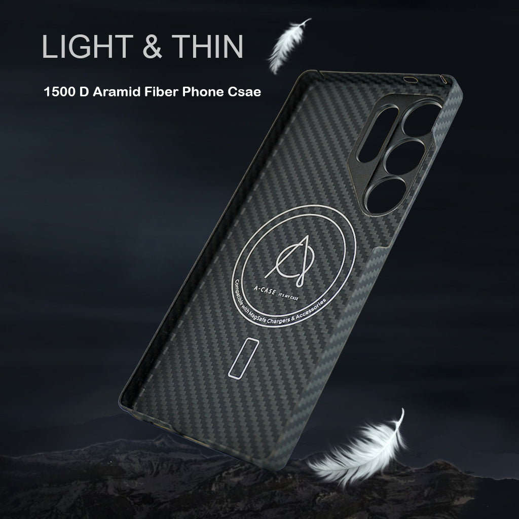 Kavar 1500D Aramid Fiber Case For Samsung S25 Ultra -Black