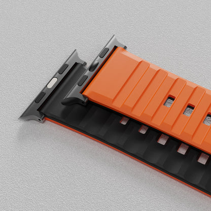 Bodrum Apple Watch Silicone Band Orange/Black