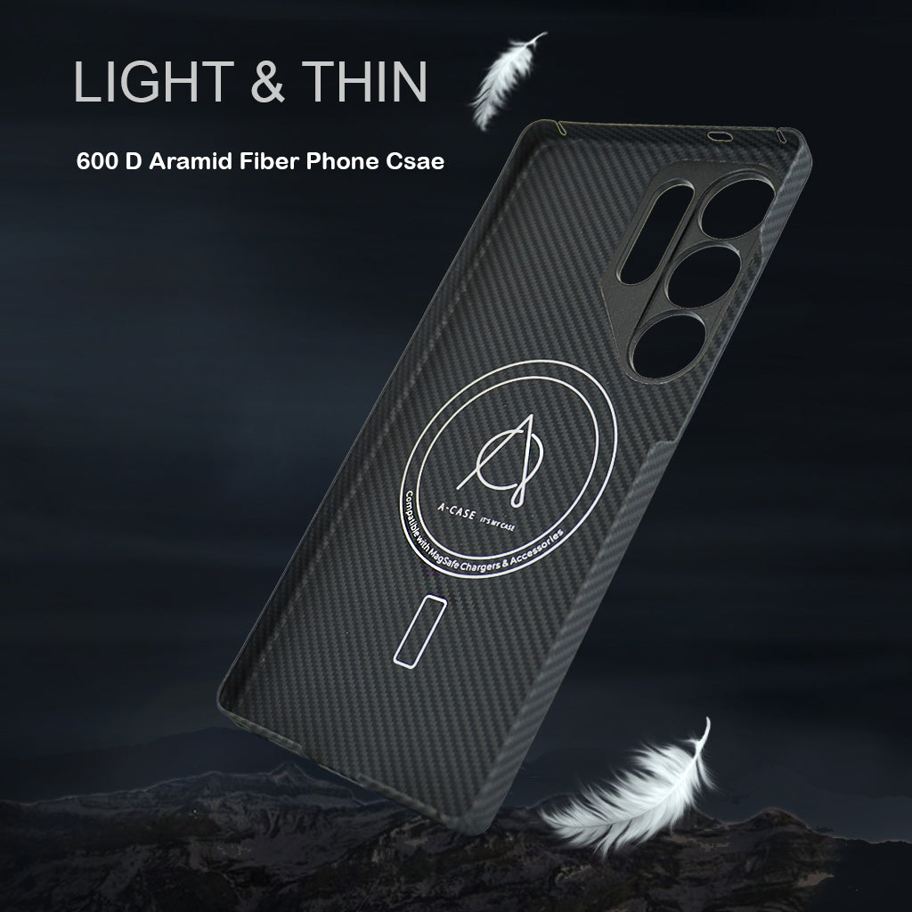 Kavar 600D Aramid Fiber Case For Samsung S25 Ultra -Black