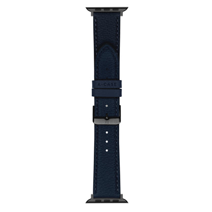 Amur Apple Watch Genuine Leather Strap – Blue/Black