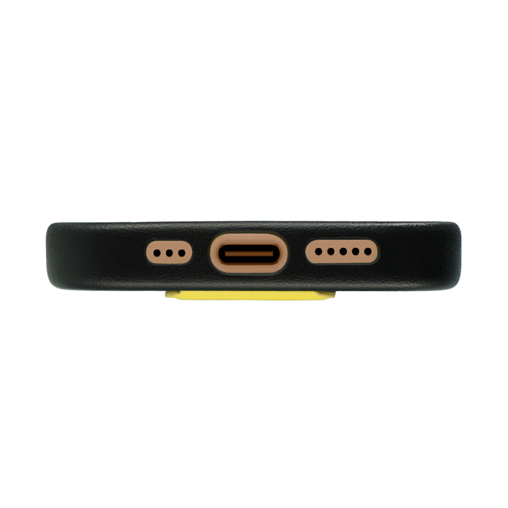 Tank Pro Vegan Leather Case For iPhone 16 Series-Yellow