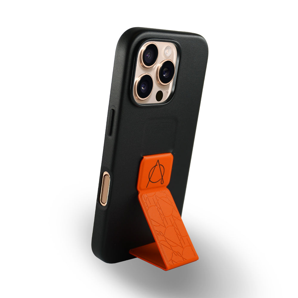 Tank Pro Vegan Leather Case For iPhone 16 Series-Orange