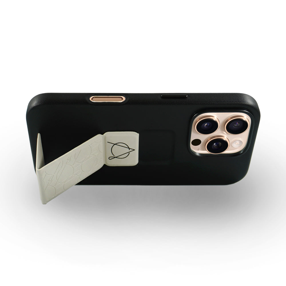Tank Pro Vegan Leather Case For iPhone 16 Series-Gray