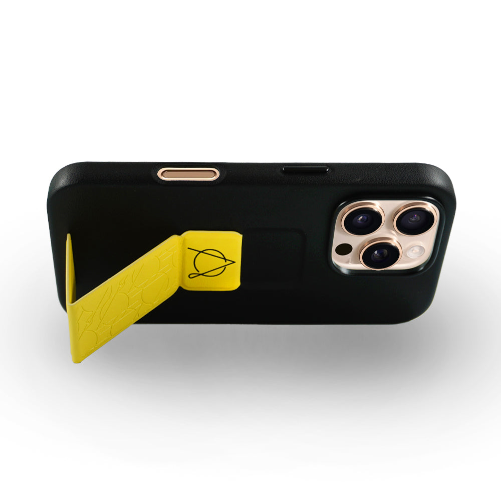 Tank Pro Vegan Leather Case For iPhone 16 Series-Yellow