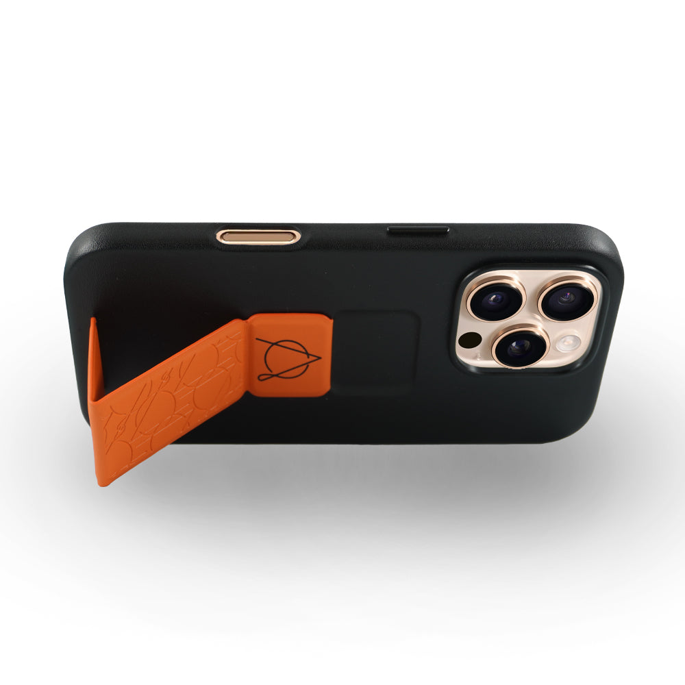 Tank Pro Vegan Leather Case For iPhone 16 Series-Orange