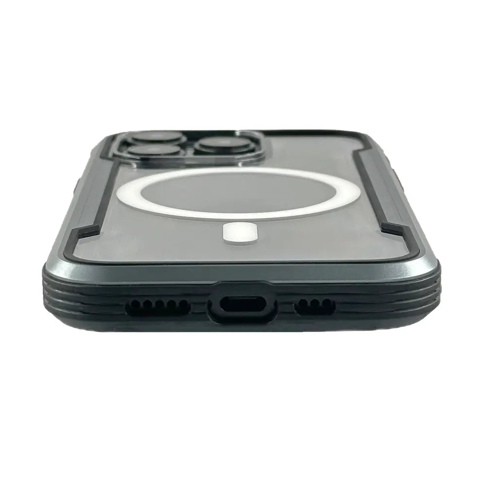Asker Case For iPhone 15 Pro Max - Black/Silver